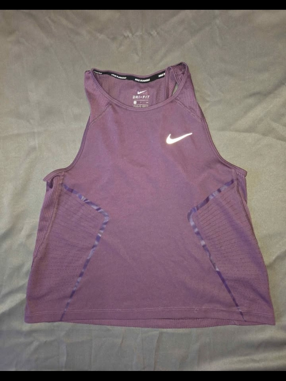 Nike Dri-FIT Running Tank Top – Size Small (Purple)